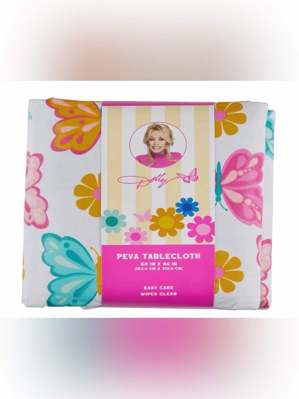 Dolly Parton butterfly tablecloth 60 x 84” NWT Dollywood souvenir Dolly Parton